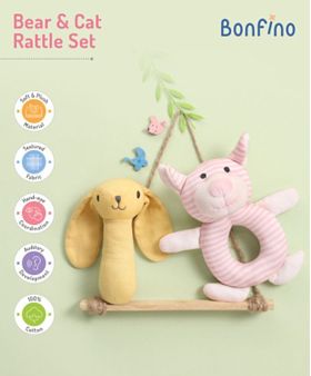 0~24 Months Baby Rattles Soft Plush Toys Foot Wrist Rattle Set