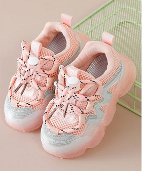 Baby pink shoes for sales girls