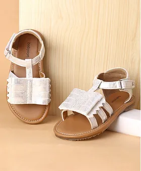 Leather sandals store for baby girl