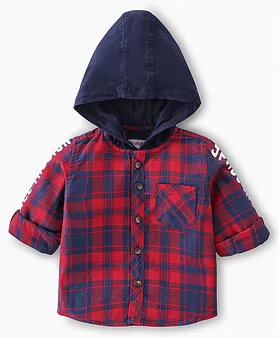 Red check shirt for sales baby boy