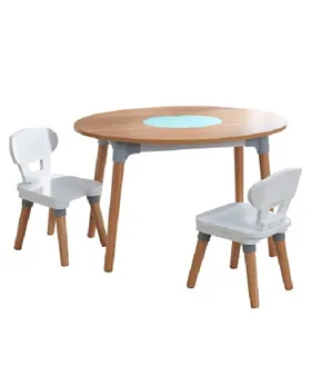 pine childrens table and chairs