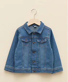 Childrens sleeveless denim sales jacket