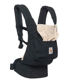 ergobaby black and camel carrier