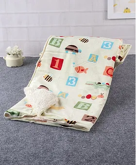 Baby Blankets and Swaddles Sherin Fabric Off White Cream Baby Beddings Online Buy Baby Kids Products at FirstCry.ae