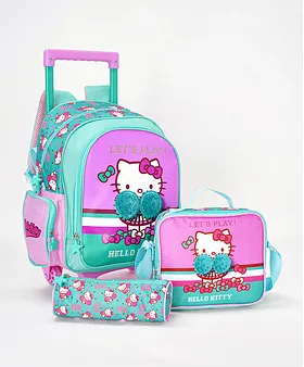 Schoolbag With Pencil Case, Hello Kitty Waterproof School Student