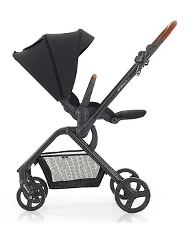 Stroller with adjustable handle clearance height