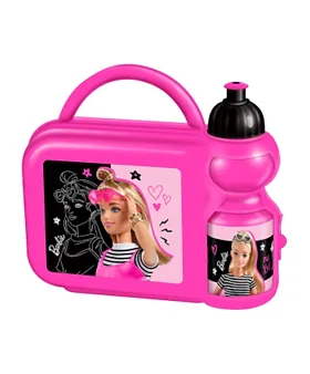 Barbie - Lunch Box & Water Bottle Set - Pink