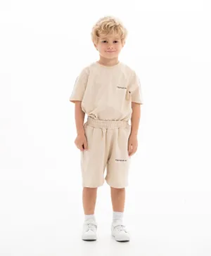 TWAN 4Seasons Kids Organic Oversized Shorts - Beige