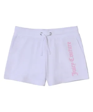 Juicy Couture Graphic Sweat Shorts - White