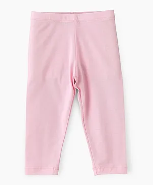 Jelliene Basic Knit Leggings - Pink