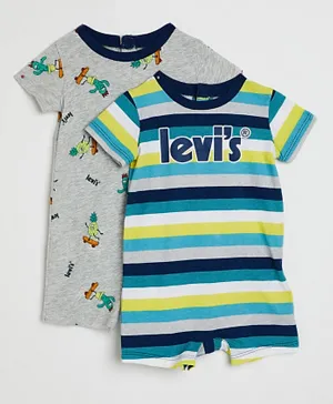 Levi's 2 Pack Short Sleeves Romper - Multicolor