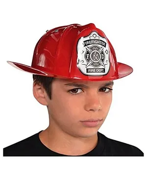 Party Centre Fireman Hat - Red