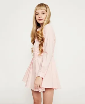 Bardot Junior Leoni Mini Shirt Dress - Soft Pink