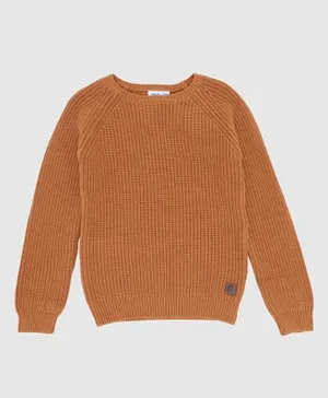 R&B Kids Knitted Sweater Pullover - Brown