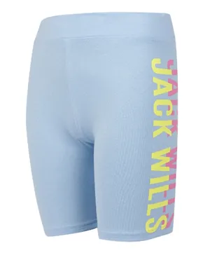 Jack Wills Logo Graphic Cycling Shorts - Blue