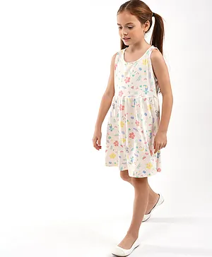 SAPS Sleeveless Frock - Vanilla