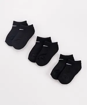 Nike 3 Pack NHN Basic No Show Socks - Black