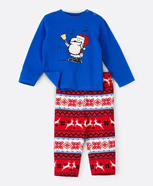 Peanuts Peanuts Snoopy Christmas Pajama Set - Blue