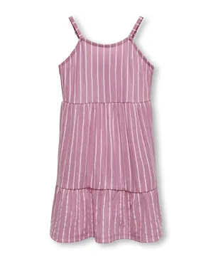 Only Kids Striped Dress - Pink