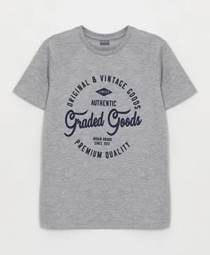 LC Waikiki Graded Goods T-Shirt - Grey