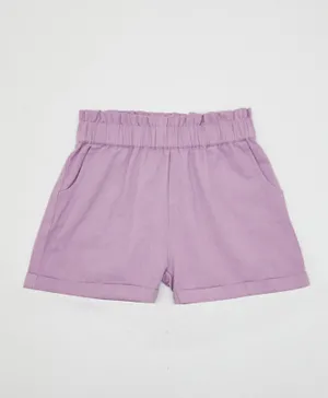 R&B Kids Twill Shorts - Lilac