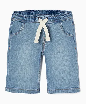 Zippy Denim Shorts - Blue