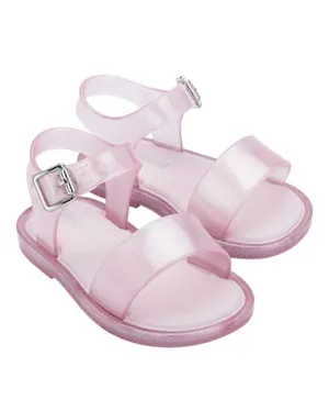 Mini Melissa Glitter Sandals - Light Pink