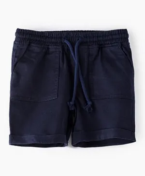 Jam Solid Cotton Shorts - Blue