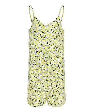 Only Kids Floral Singlet Style Jumpsuit - Cloud Dancer