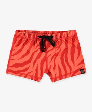 Beach & Bandits Stripes Of Love Swim Shorts M - Red