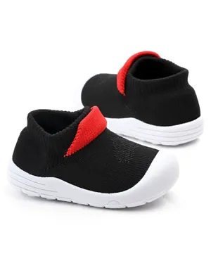 Babyqlo Plain Soft-Top Shoes - Black