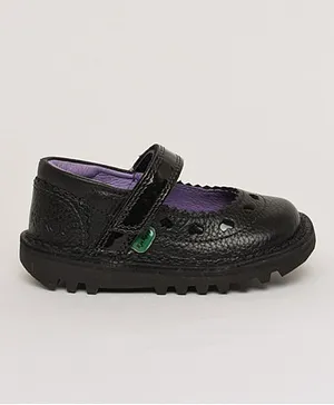 Kickers Kick Heart Bar Shoes - Black