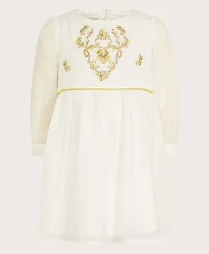 Monsoon Children  Embroidered Tunic Dress - Ivory