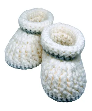 Pikkaboo Cuddles and Snuggles Crochet Booties - Multicolor