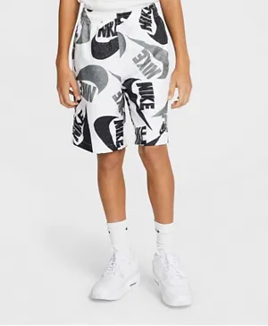 Nike B NSW Woven All Over Printed Shorts - White