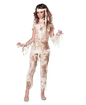 California Costumes Mysterious Mummy Tween Girl Costume -Cream