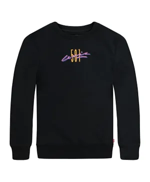 Levi's 501 Ribbed Neck Graphic Sweatshirt - Black