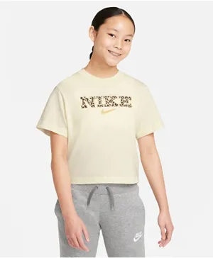 Nike Logo Printed T-Shirt - Coconut Milk
