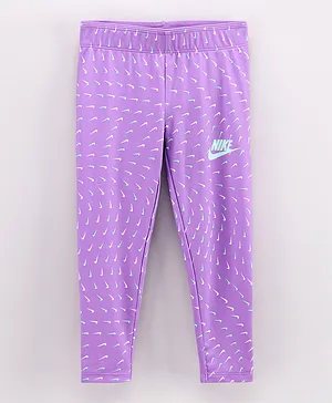 Nike NKG Sport Essentials All Over Printed Leggings - Violet Shock