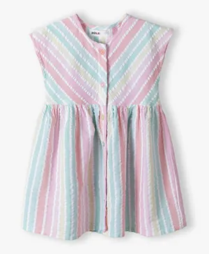 Minoti Striped Cotton Dress - Multicolor