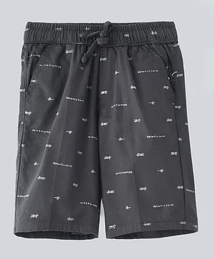 Nexgen Juniors All Over Print Shorts - Dark Grey