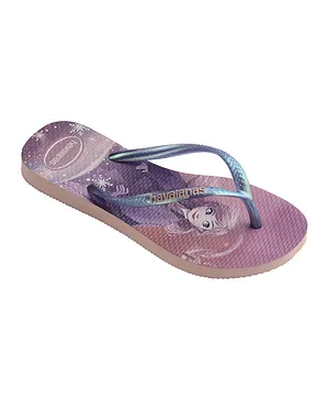 Havaianas Kids Slim Frozen Flip Flops - Quiet Lilac