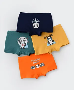 Babyqlo 4 Pack Hello Panda Cotton Underpants - Multicolor
