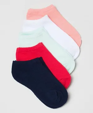 OVS 5 Pack Solid Ankle Length Socks - Multicolor