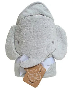 Playgro Home Hooded Towel Elephant - Grey