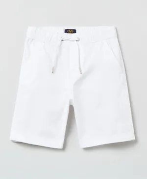 OVS Front Pocket Shorts - Bright White