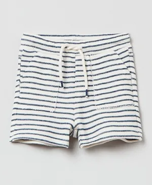 OVS Striped Shorts - Off White