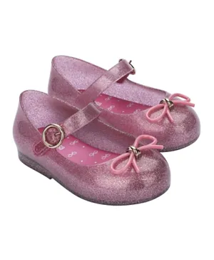 Mini Melissa Sweet Love Ballerinas - Pink Glitter