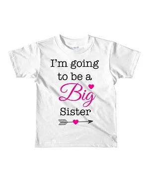 Twinkle Hands I'm Going To Be a Big Sister T-Shirt - White
