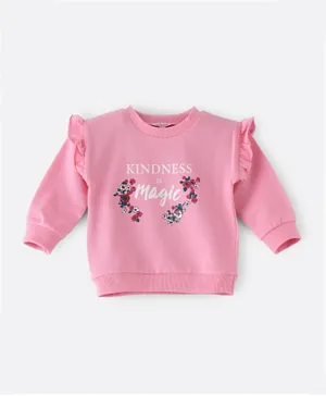 Jelliene Kindness Is Magic Sweatshirt - Pink
